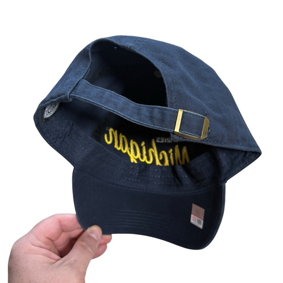 Women's '47 Navy Michigan Wolverines Millie Clean Up Adjustable Hat - Picture 8 of 11